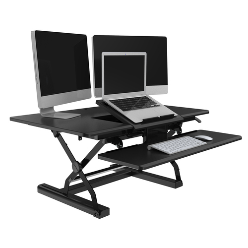 Bild von V7 Workstation-Tischständer mit Sitz-/Stehfunktion, 36 Zoll