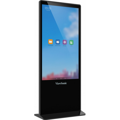Bild von Viewsonic EP5542T Signage-Display Totem-Design 139,7 cm (55 Zoll) LED 450 cd/m² 4K Ultra HD Schwarz Touchscreen Android 8.0