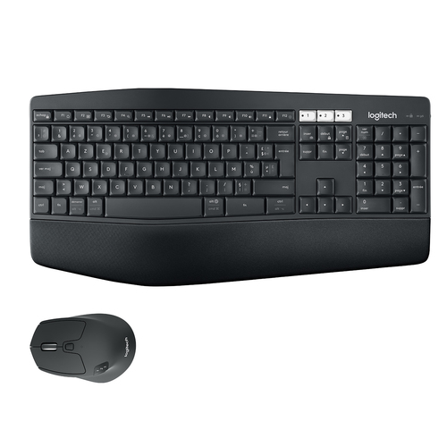 Bild von Logitech MK850 Performance Tastatur Maus enthalten Universal RF Wireless + Bluetooth AZERTY Belgisch Schwarz