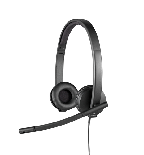 Bild von Logitech H570e Kopfhörer Kabelgebunden Kopfband Büro/Callcenter USB Typ-A Schwarz