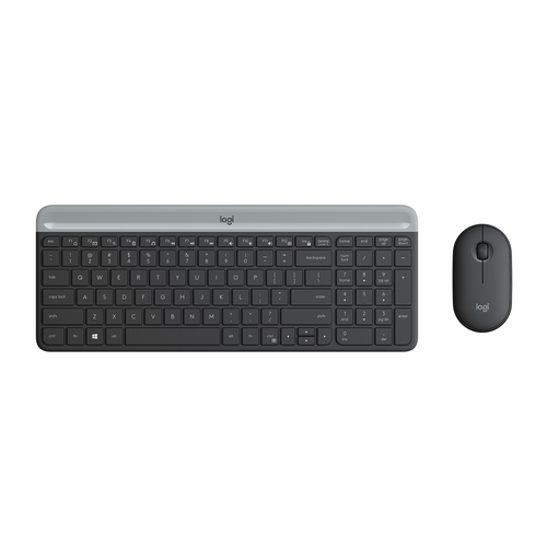 Bild von Logitech MK470 Tastatur Maus enthalten Universal RF Wireless AZERTY Belgisch Graphit