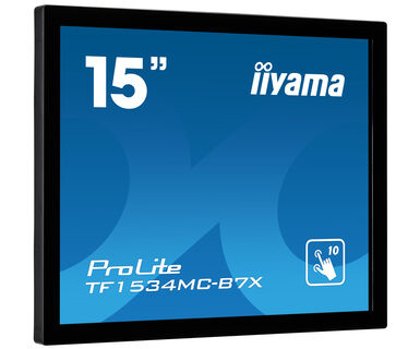 Bild von iiyama ProLite TF1534MC-B7X Computerbildschirm 38,1 cm (15 Zoll) 1024 x 768 Pixel XGA LED Touchscreen Multi-Nutzer Schwarz