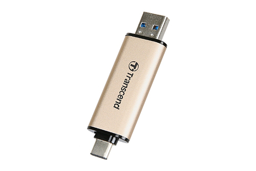 Bild von Transcend JetFlash 930C USB-Stick 128 GB USB Type-A / USB Type-C 3.2 Gen 1 (3.1 Gen 1) Gold