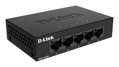 Bild von D-Link DGS-105GL/E Netzwerk-Switch Unmanaged Gigabit Ethernet (10/100/1000) Schwarz