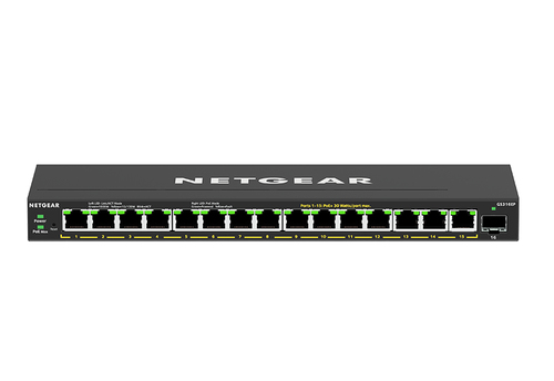 Bild von NETGEAR GS316EP-100PES Netzwerk-Switch Managed Gigabit Ethernet (10/100/1000) Power over Ethernet (PoE) Schwarz