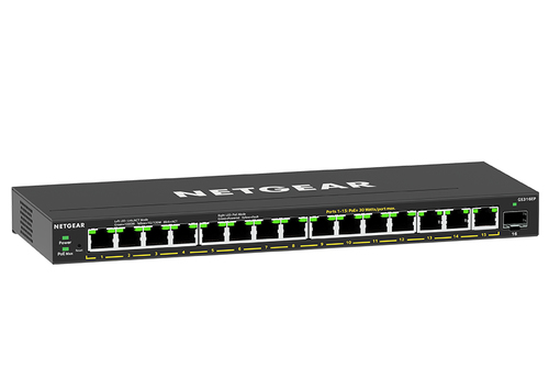 Bild von NETGEAR GS316EP-100PES Netzwerk-Switch Managed Gigabit Ethernet (10/100/1000) Power over Ethernet (PoE) Schwarz