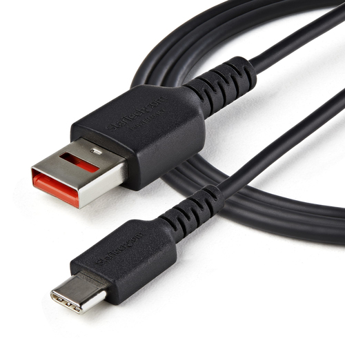 Bild von StarTech.com 1m USB-Datenblocker Kabel - USB-A auf USB-C Sicheres Ladekabel - keine Datenübertragung /Power-Only-Kabel für Handy/Tablet - Datenblockierung USB Kabel