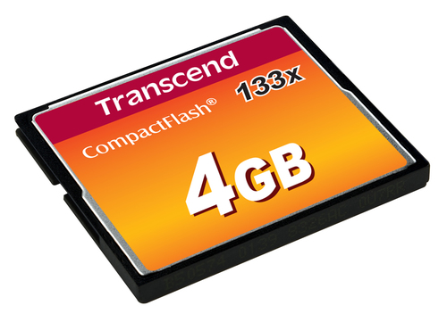 Bild von Transcend TS4GCF133 Speicherkarte 4 GB Kompaktflash MLC