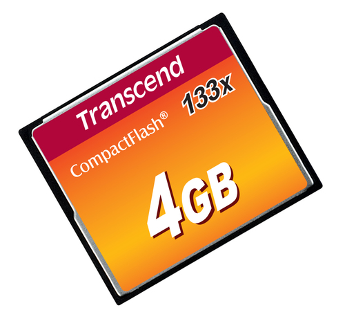 Bild von Transcend TS4GCF133 Speicherkarte 4 GB Kompaktflash MLC