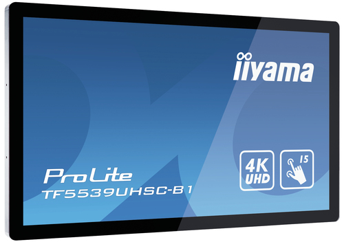 Bild von iiyama ProLite TF5539UHSC-B1AG Computerbildschirm 139,7 cm (55 Zoll) 3840 x 2160 Pixel 4K Ultra HD LED Touchscreen Multi-Nutzer Schwarz