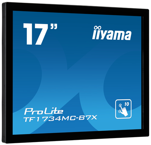 Bild von iiyama ProLite TF1734MC-B7X Computerbildschirm 43,2 cm (17 Zoll) 1280 x 1024 Pixel SXGA LED Touchscreen Schwarz