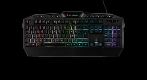 Bild von SureFire KingPin Tastatur USB QWERTY Deutsch Schwarz