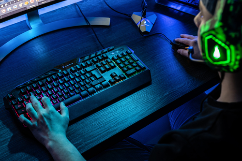 Bild von SureFire KingPin Tastatur Gaming USB QWERTY Deutsch Schwarz