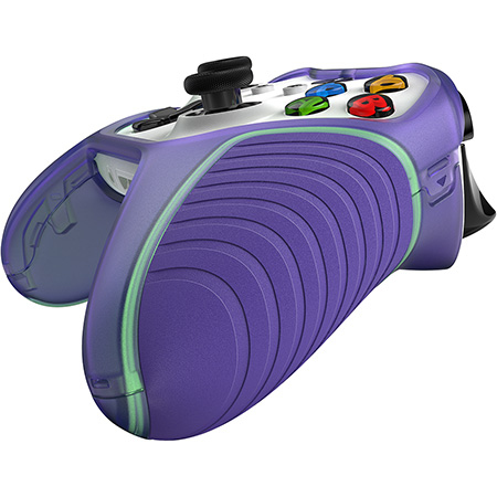 Bild von OtterBox Easy Grip Gaming Controller Series für Microsoft XBOX Controller Gen 8, Galactic Dream Purple/Glow in the Dark