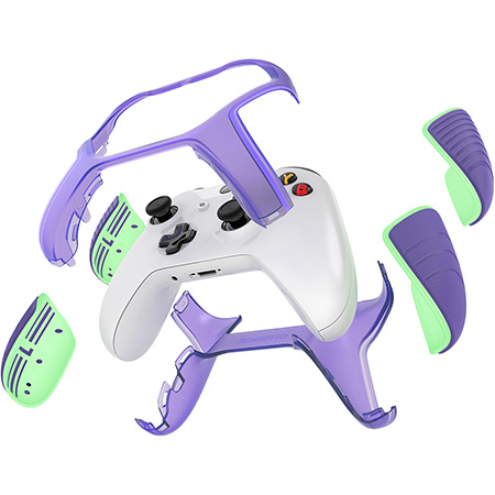 Bild von OtterBox Easy Grip Gaming Controller Series für Microsoft XBOX Controller Gen 8, Galactic Dream Purple/Glow in the Dark