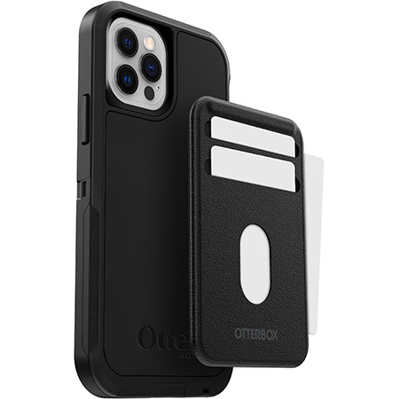 Bild von OtterBox Wallet für MagSafe, Soft-Touch Wallet mit 2 Fächern für Bargeld und Karten,starke magnetische Ausrichtung und Befestigung mit MagSafe Produkten, kompatibel mit iPhone 14/iPhone 13/iPhone 12 Series, schwarz