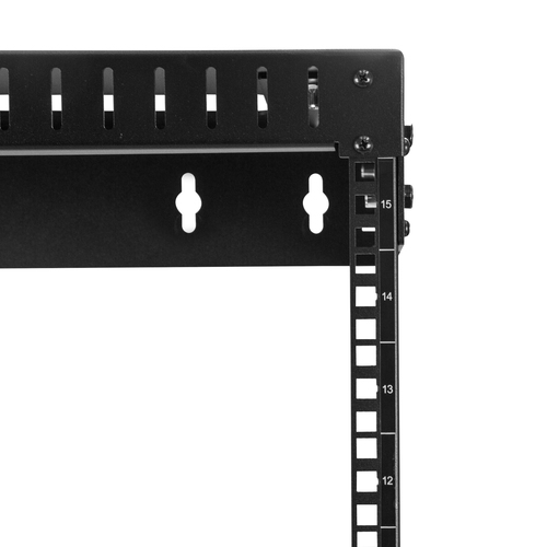 Bild von StarTech.com 2-Pfosten 15HE Heavy-Duty Wandmontage Netzwerk-Rack, 19&quot; Open Frame Server Rack mit Einstellbarer Tiefe, Wandmontage Daten-Rack für IT/AV/Patch Panele/Computer - Käfigmuttern und Schrauben inkl.