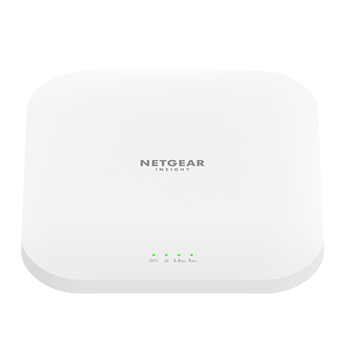 Bild von NETGEAR Insight Cloud Managed WiFi 6 AX3600 Dual Band Access Point (WAX620) 3600 Mbit/s Weiß Power over Ethernet (PoE)