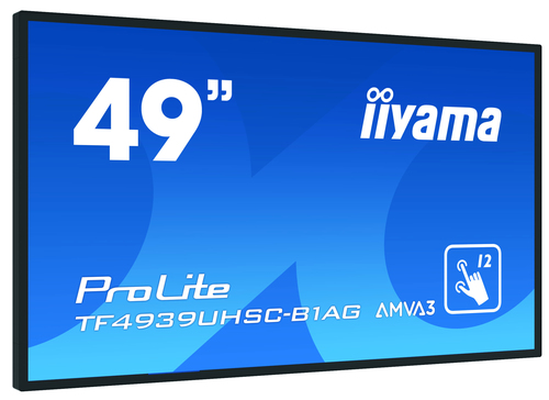 Bild von iiyama ProLite TF4939UHSC-B1AG Computerbildschirm 124,5 cm (49 Zoll) 3840 x 2160 Pixel 4K Ultra HD LED Touchscreen Multi-Nutzer Schwarz