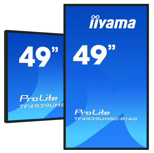 Bild von iiyama ProLite TF4939UHSC-B1AG Computerbildschirm 124,5 cm (49 Zoll) 3840 x 2160 Pixel 4K Ultra HD LED Touchscreen Multi-Nutzer Schwarz