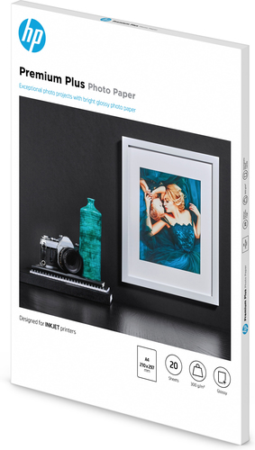 Bild von HP Premium Plus Fotopapier glänzend - 20 Blatt/A4/210 x 297 mm