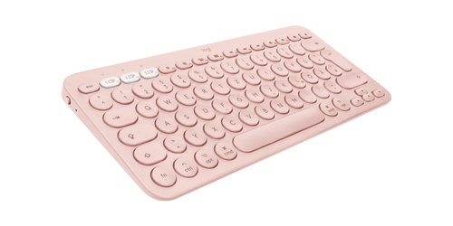 Bild von Logitech K380 for Mac Multi-Device Bluetooth Keyboard Tastatur Universal QWERTZ Deutsch Pink