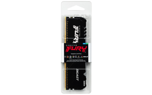 Bild von Kingston Technology FURY Beast RGB Speichermodul 16 GB 1 x 16 GB DDR4 2666 MHz