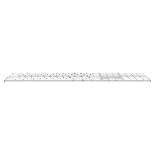 Bild von Apple Magic Tastatur USB + Bluetooth Portuguesisch Aluminium, Weiß