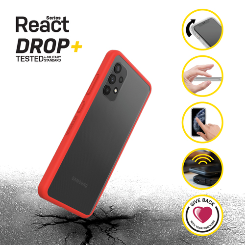 Bild von OtterBox React Series für Samsung Galaxy A32, Power Red - Ohne Einzelhandlesverpackung