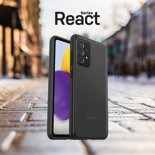 Bild von OtterBox React Series für Samsung Galaxy A72, transparent/schwarz - Ohne Einzelhandlesverpackung