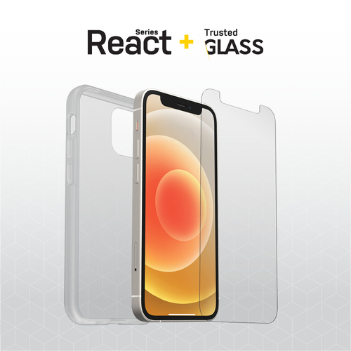 Bild von OtterBox React + Trusted Glass Series für Apple iPhone 12 mini, transparent