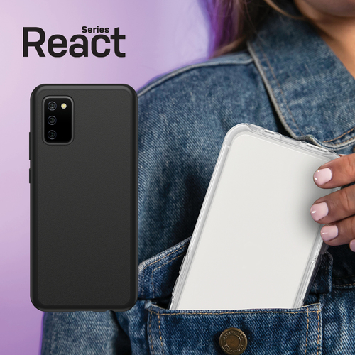 Bild von OtterBox React Series für Samsung Galaxy A02s, schwarz