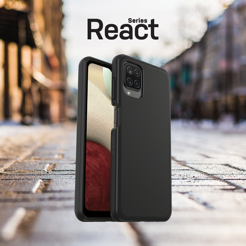 Bild von OtterBox React Series für Samsung Galaxy A12, schwarz - Ohne Einzelhandlesverpackung