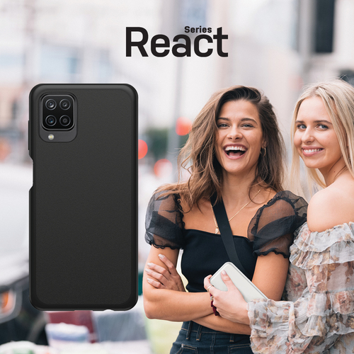 Bild von OtterBox React Series für Samsung Galaxy A12, schwarz - Ohne Einzelhandlesverpackung