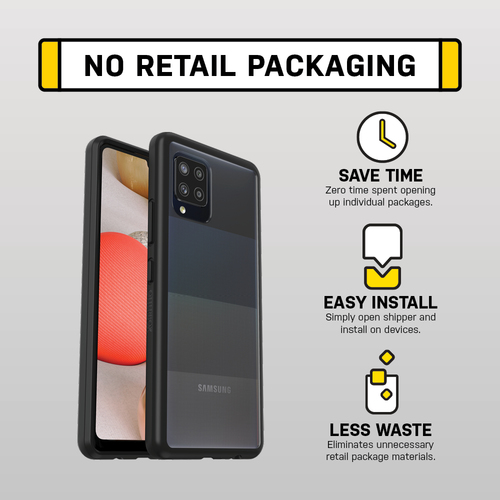 Bild von OtterBox React Series für Samsung Galaxy A42 5G, transparent/schwarz - Ohne Einzelhandlesverpackung