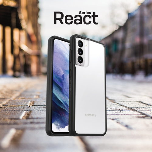 Bild von OtterBox React Series für Samsung Galaxy S21+ 5G, transparent/schwarz - Ohne Einzelhandlesverpackung