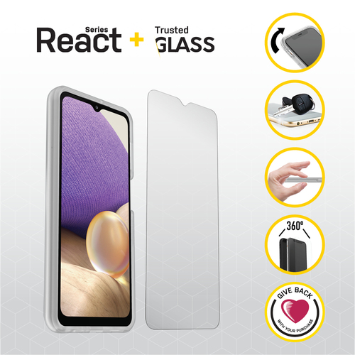 Bild von OtterBox React + Trusted Glass Series für Samsung Galaxy A32 5G, transparent