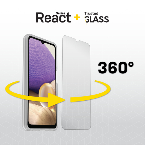 Bild von OtterBox React + Trusted Glass Series für Samsung Galaxy A32 5G, transparent