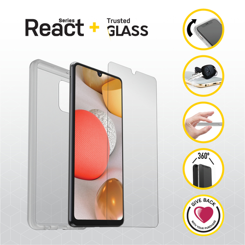 Bild von OtterBox React + Trusted Glass Series für Samsung Galaxy A42 5G, transparent