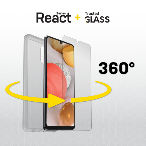 Bild von OtterBox React + Trusted Glass Series für Samsung Galaxy A42 5G, transparent
