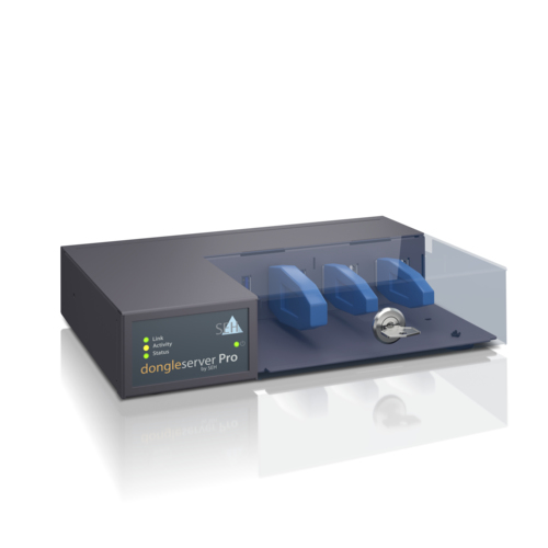 Bild von SEH dongleserver Pro® Druckserver Ethernet-LAN Schwarz, Blau
