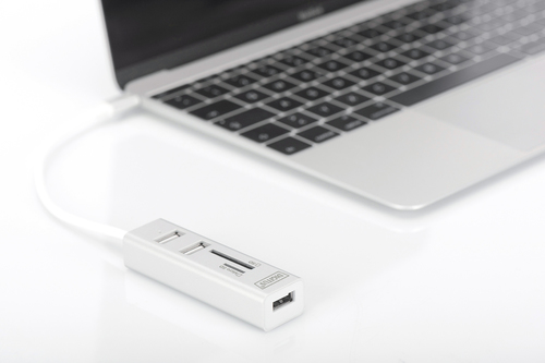 Bild von Digitus USB Type-C™ OTG 3-Port Hub + Kartenleser