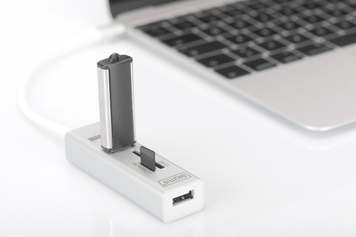 Bild von Digitus USB Type-C™ OTG 3-Port Hub + Kartenleser