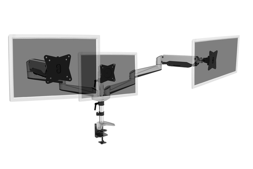 Bild von Digitus Universal Triple Monitor - mit Gasdruckfeder und Klemmbefestigung