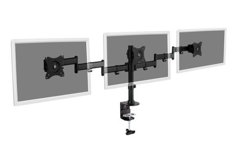 Bild von Digitus Dreifach Monitor Ständer mit Klemmbefestigung