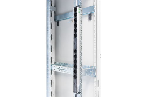 Bild von Digitus Steckdosenleiste mit Aluminiumprofil und Überlastschutz, 12-fach Schutzkontaktsteckdose, 2 x 2 m Zuleitung Schutzkontaktstecker
