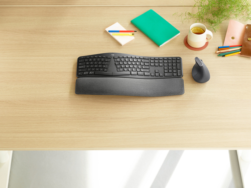 Bild von Logitech K860 for Business Tastatur Büro Bluetooth Englisch Graphit