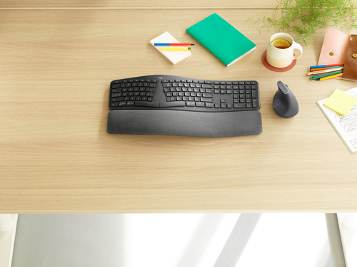 Bild von Logitech K860 for Business Tastatur Büro Bluetooth Englisch Graphit