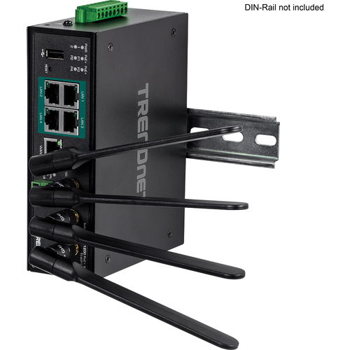 Bild von Trendnet TI-WP100 WLAN-Router Gigabit Ethernet Dual-Band (2,4 GHz/5 GHz) Schwarz