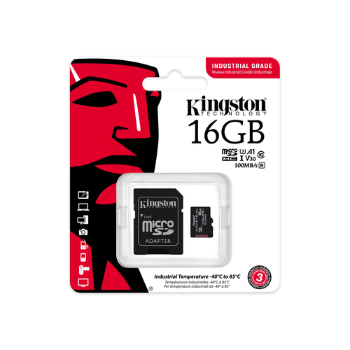 Bild von Kingston Technology Industrial 16 GB MicroSDHC UHS-I Klasse 10